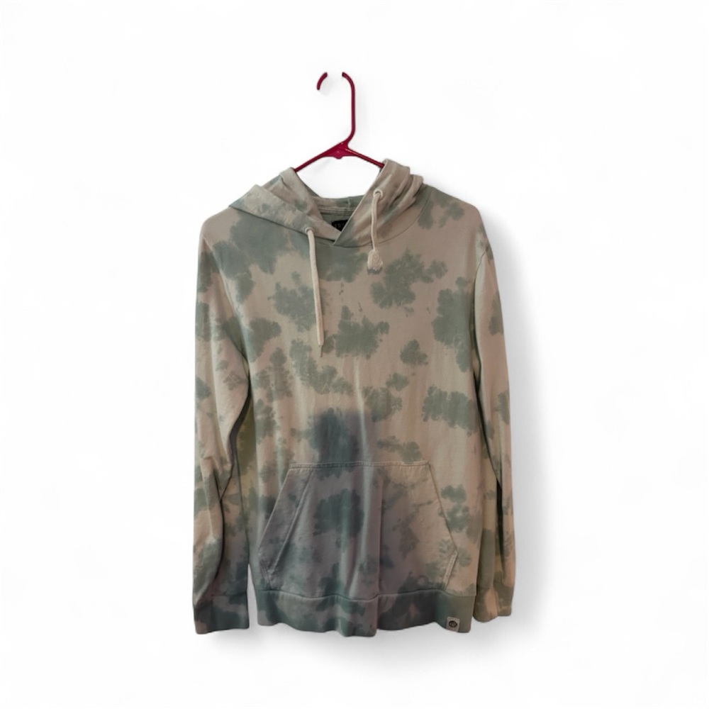 Free Planet Cotton Hoodie - Subtle blue and Cream small